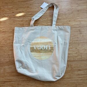 Vuori Beige Canvas Tote Bag